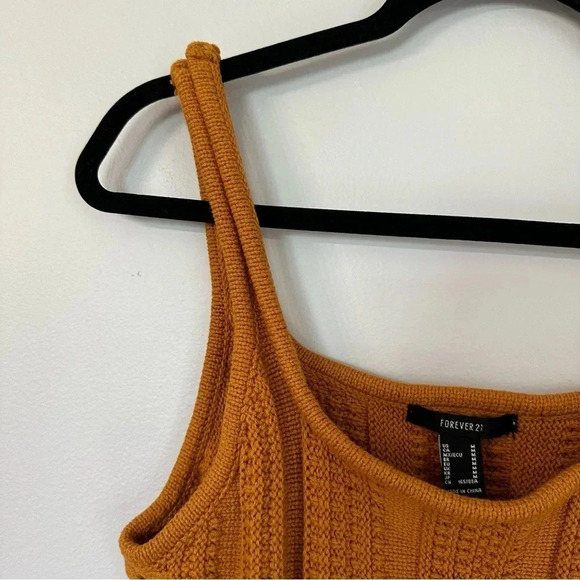 Forever 21 Women's Sleeveless Cropped Square Neck Knit Top Size M GUC - Picture 5 of 7